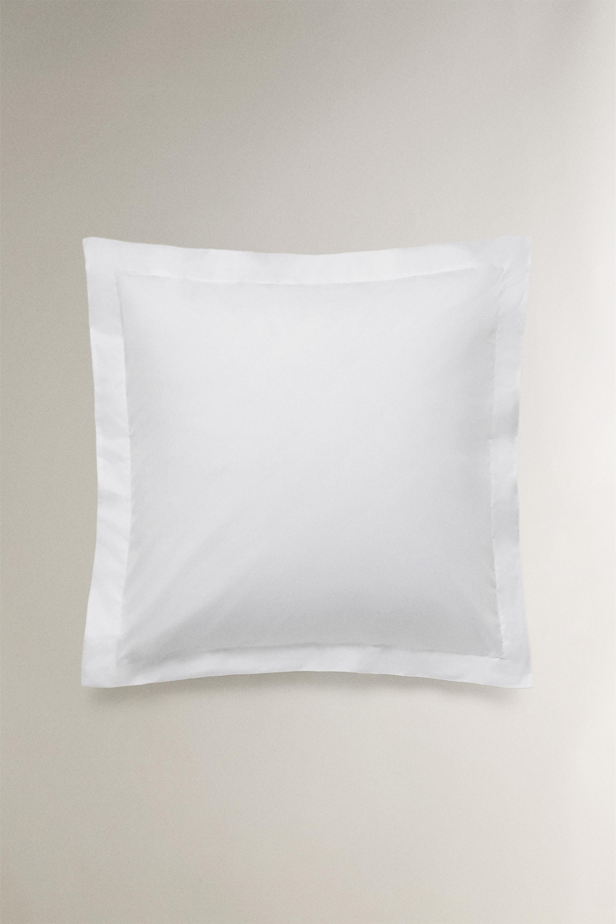 PERCALE COTTON PILLOWCASE WITH FLANGE (500 THREAD COUNT)